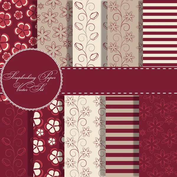 stock image Set of beaautiful paper for scrapbook