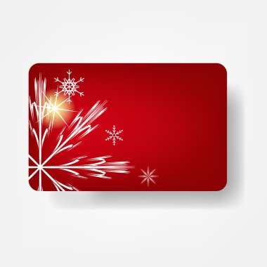 Beautiful winter gift card, vector illustration.