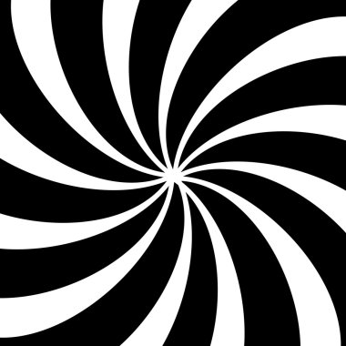 Black and white hypnotic background.