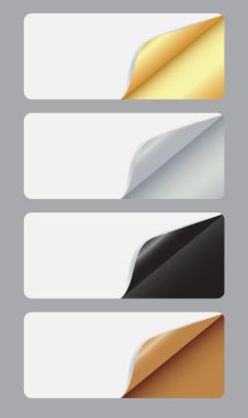 Banners with different corner and place for your text il