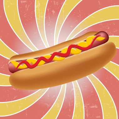 gerçekçi sosisli illüstrasyon