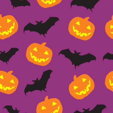 Halloween seamless pattern background illustration