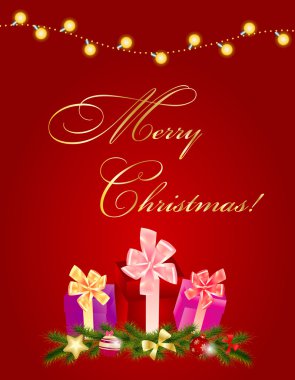 Abstract beauty Christmas and New Year background illust