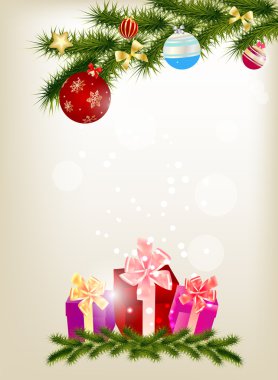 Abstract beauty Christmas and New Year background illust