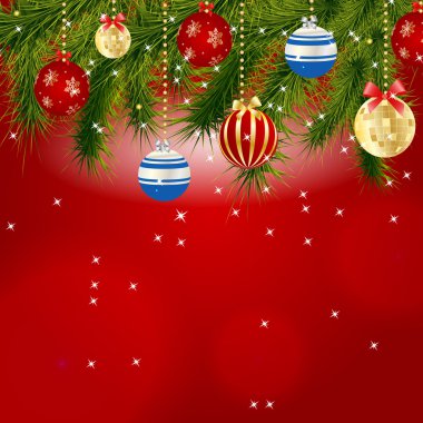 Abstract beauty Christmas and New Year background illust