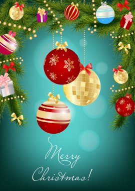 Abstract beauty Christmas and New Year background illust