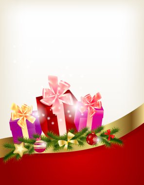 Abstract beauty Christmas and New Year background illust