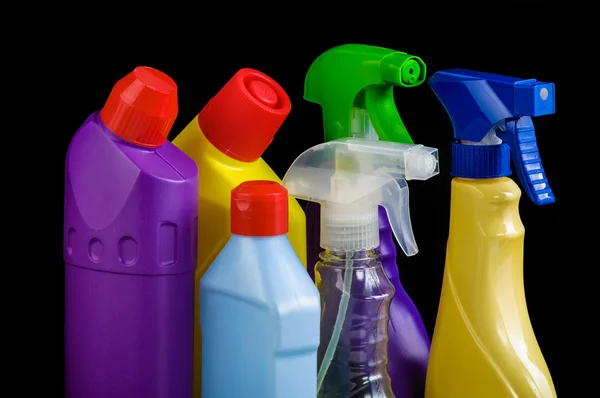 Zestaw sanitarnych butelka — Zdjęcie stockowe