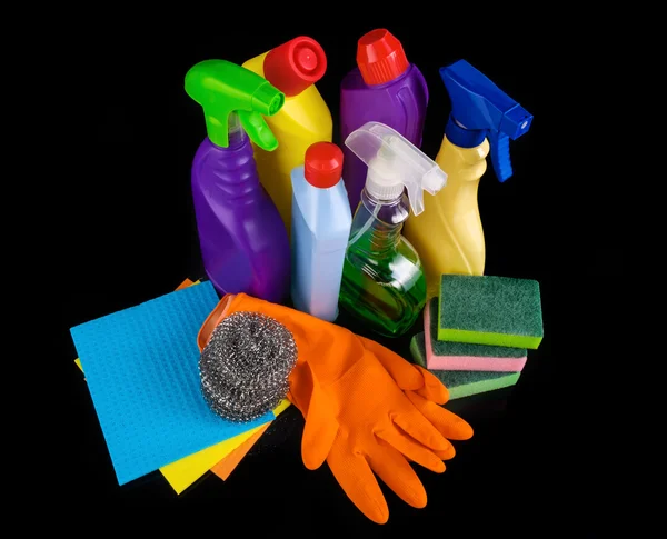 Sujeitos para limpeza sanitária uma casa — Fotografia de Stock