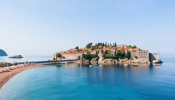 Sveti Stefan island panorama — Stock Photo, Image