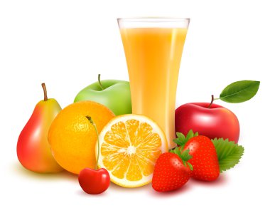 Fresh fruit and juice