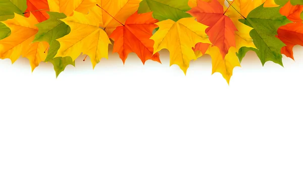 Осенний фон с листьями — стоковый вектор