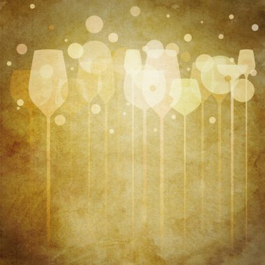 Vintage Party Glasses clipart