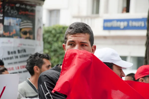 Протест в Тунісі — стокове фото