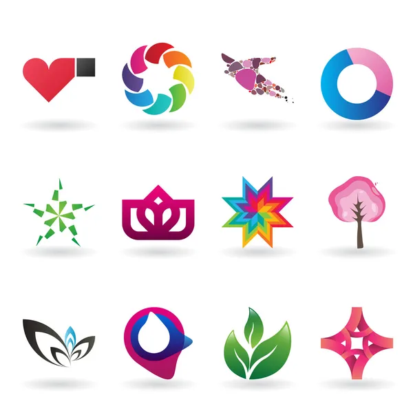 Logotipo contemporâneo e coleção de ícones — Vetor de Stock