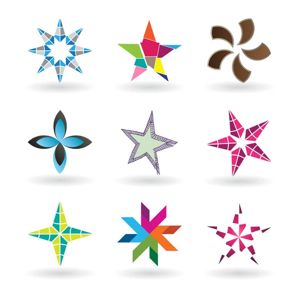 Сучасні зірка іконки — стоковий вектор