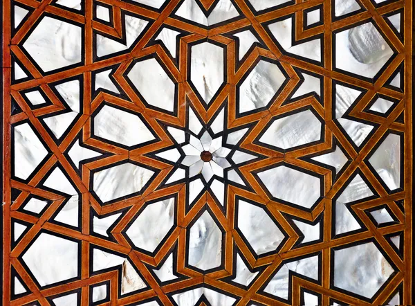 Arte de madeira islâmica — Fotografia de Stock