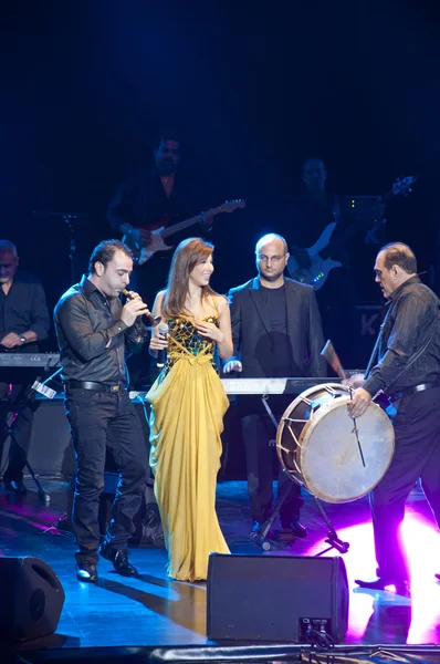 Nancy ajram konserinde istanbul — Stok fotoğraf