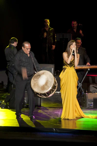 南希阿杰拉姆在伊斯坦布尔举行的音乐会 — 图库照片