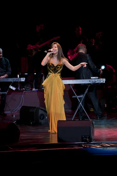 Nancy ajram konsert i istanbul — Stockfoto
