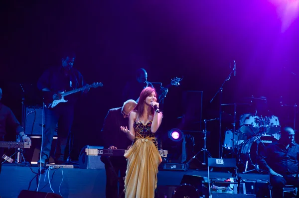 Ненсі Ajram концерт в Стамбулі — стокове фото