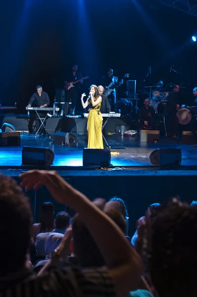 Nancy ajram konserinde istanbul — Stok fotoğraf