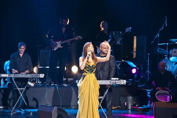 Ненсі Ajram концерт в Стамбулі — стокове фото