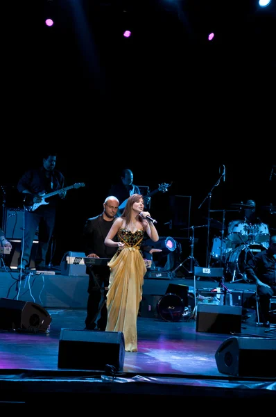 Nancy Ajram Concert ในอิสตันบูล — ภาพถ่ายสต็อก