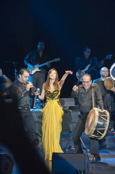 Nancy ajram konsert i istanbul — Stockfoto