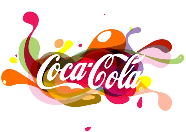 Ilustração do logotipo da Coca-Cola — Fotografia de Stock