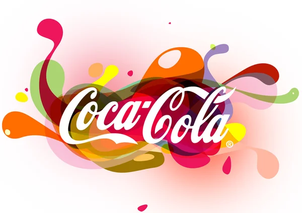Coca-Cola logo illustratie — Stockfoto