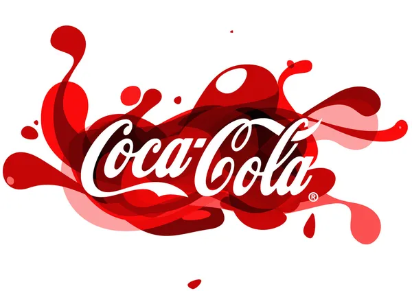 Coca Cola logosu illüstrasyon — Stok fotoğraf