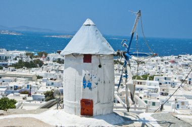 The beautiful Greek island, Mykonos clipart