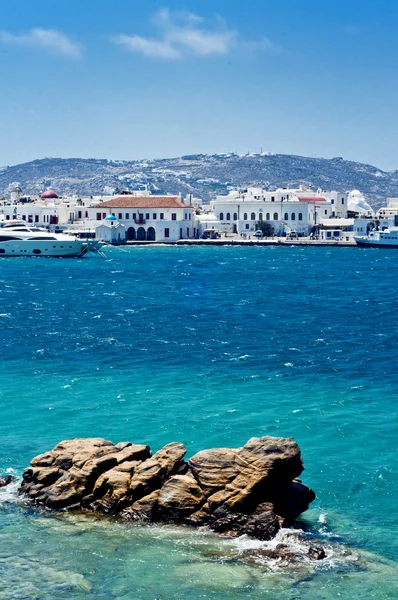 La hermosa isla griega, Mykonos — Foto de Stock