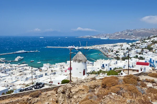 La bella isola greca, Mykonos — Foto Stock