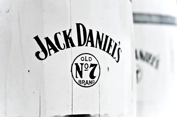 Jack Daniel de Whiskey vaten — Stockfoto
