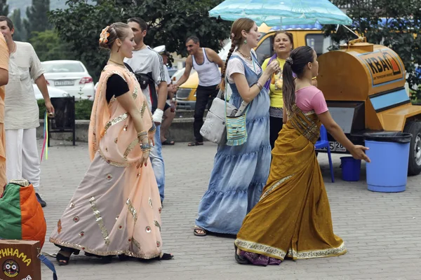 Hare Krishna Hare Rama en las calles — Foto de Stock