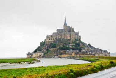 View on Mont Saint-Michel, France clipart
