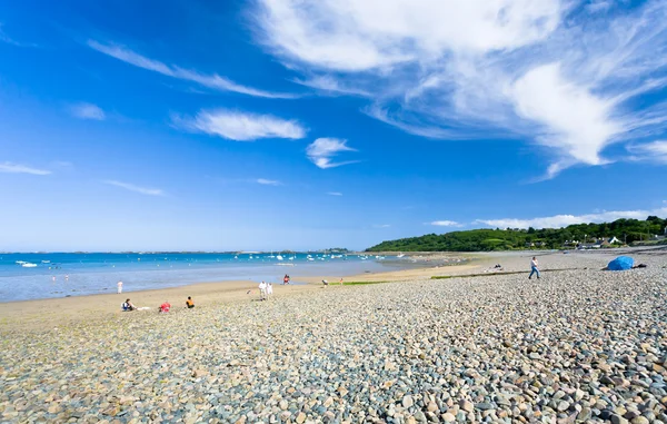 Sea pebble beach in Brittany — Stock Photo, Image