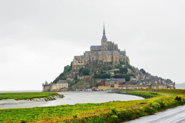 Вид на Мон-Сен Michel, Франція — стокове фото
