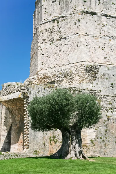 Antyczne magne wieża w Nîmes — Zdjęcie stockowe