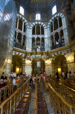 Interior of Aachen Cathedral, Germany clipart