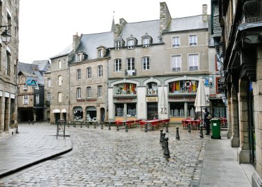 dinan, Fransa eski kent sokak