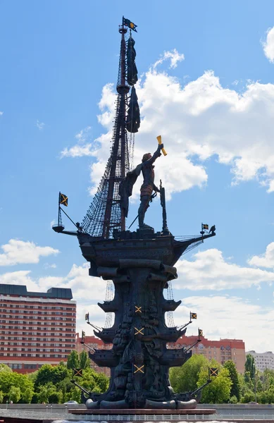 Peter the Great Statue in Moscow — Stock Photo, Image