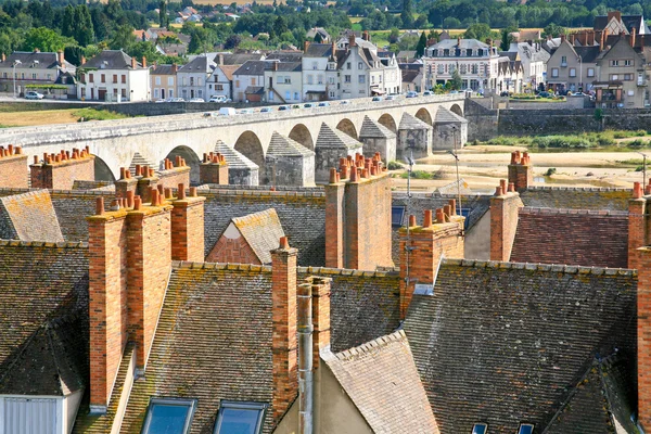 Ortaçağ kenti gien, Fransa — Stok fotoğraf