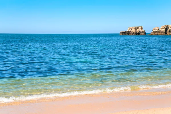 Atlantic beach v algarve, Portugalsko — Stock fotografie