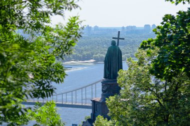 Monument to Prince Vladimir in Kiev clipart