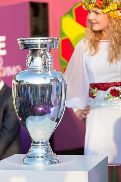 Henri Delaunay Trophy of UEFA Championship — Stock Photo, Image