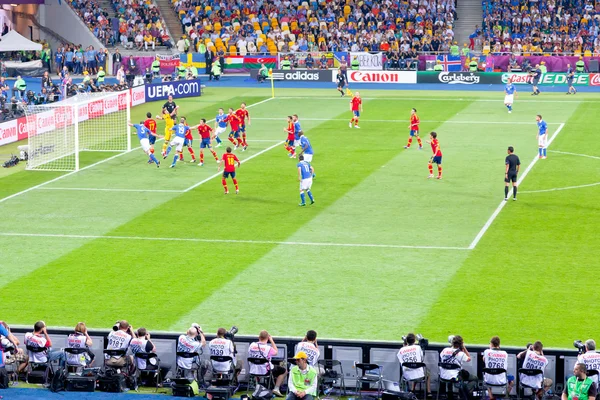 Végleges labdarúgó játék az Uefa Euro 2012 — Stock Fotó
