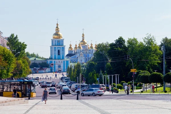 Michael's golden kupolás kolostor Kijevben — стокове фото